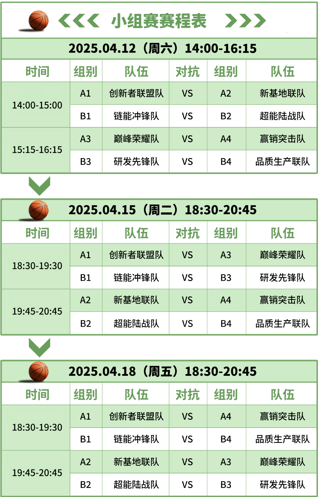 篮球比赛赛程改革，更加紧凑刺激